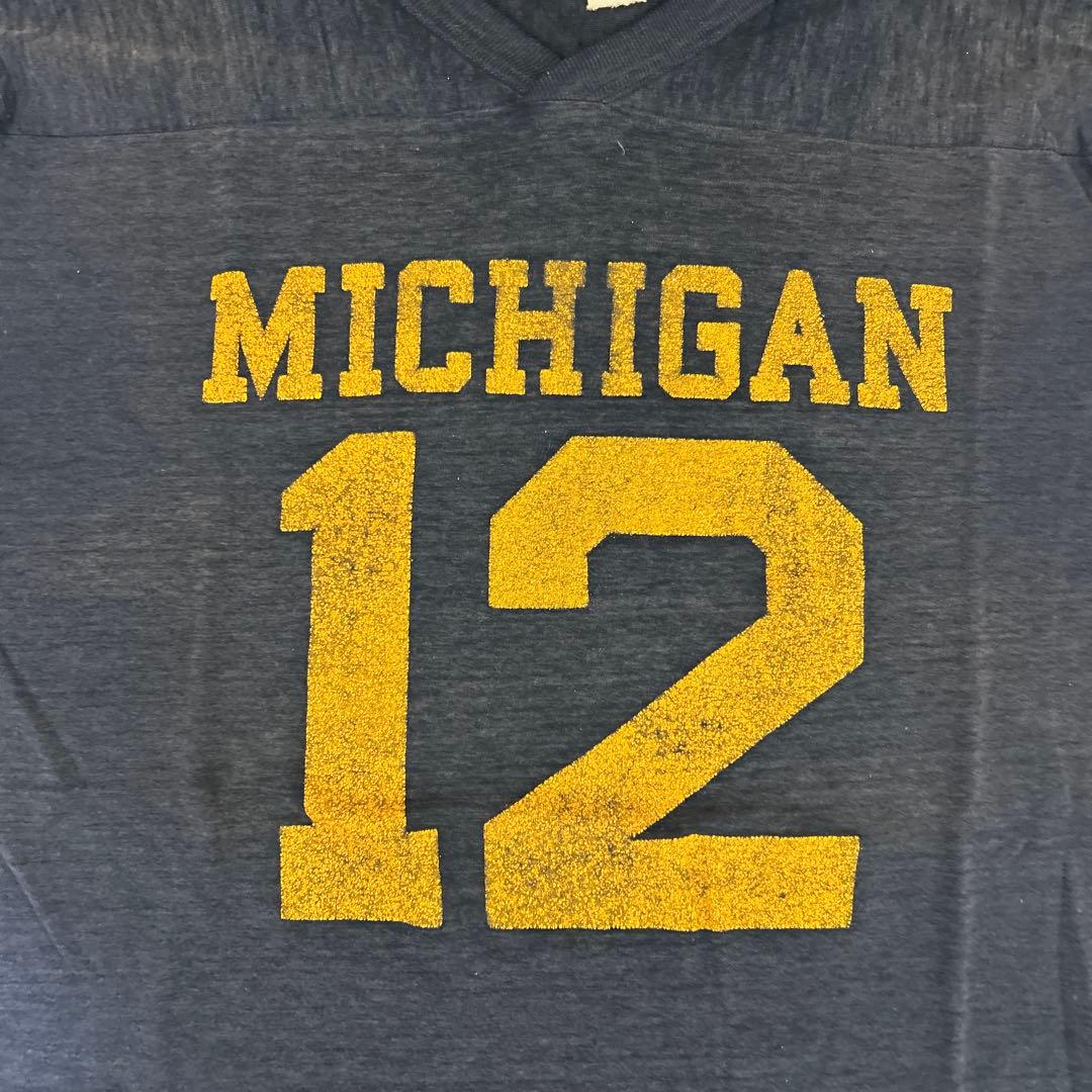 MICHIGAN 12 ネイビーフットボールシャツ
