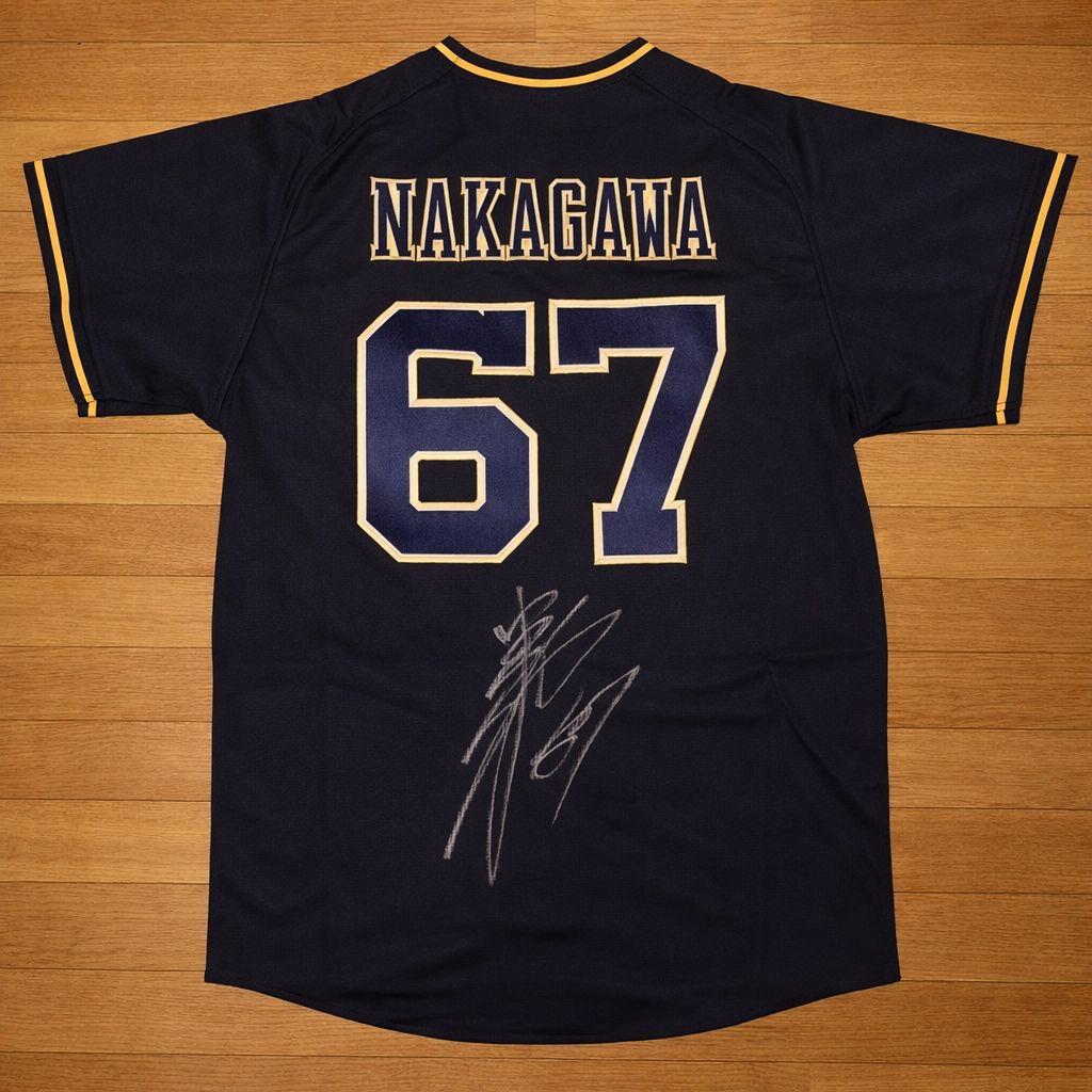 中川圭太 直筆サイン入り ハイクオリティユニフォーム ビジター Lサイズ