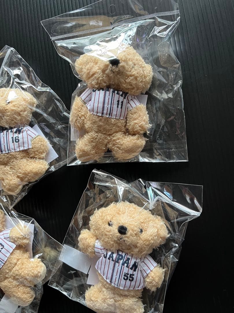 大谷翔平 WBC ユニフォームベア キーチェン 4種セット 新品未開封