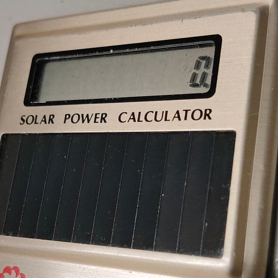 太陽電池式電卓　V-007　SOLAR POWER CALCULATOR