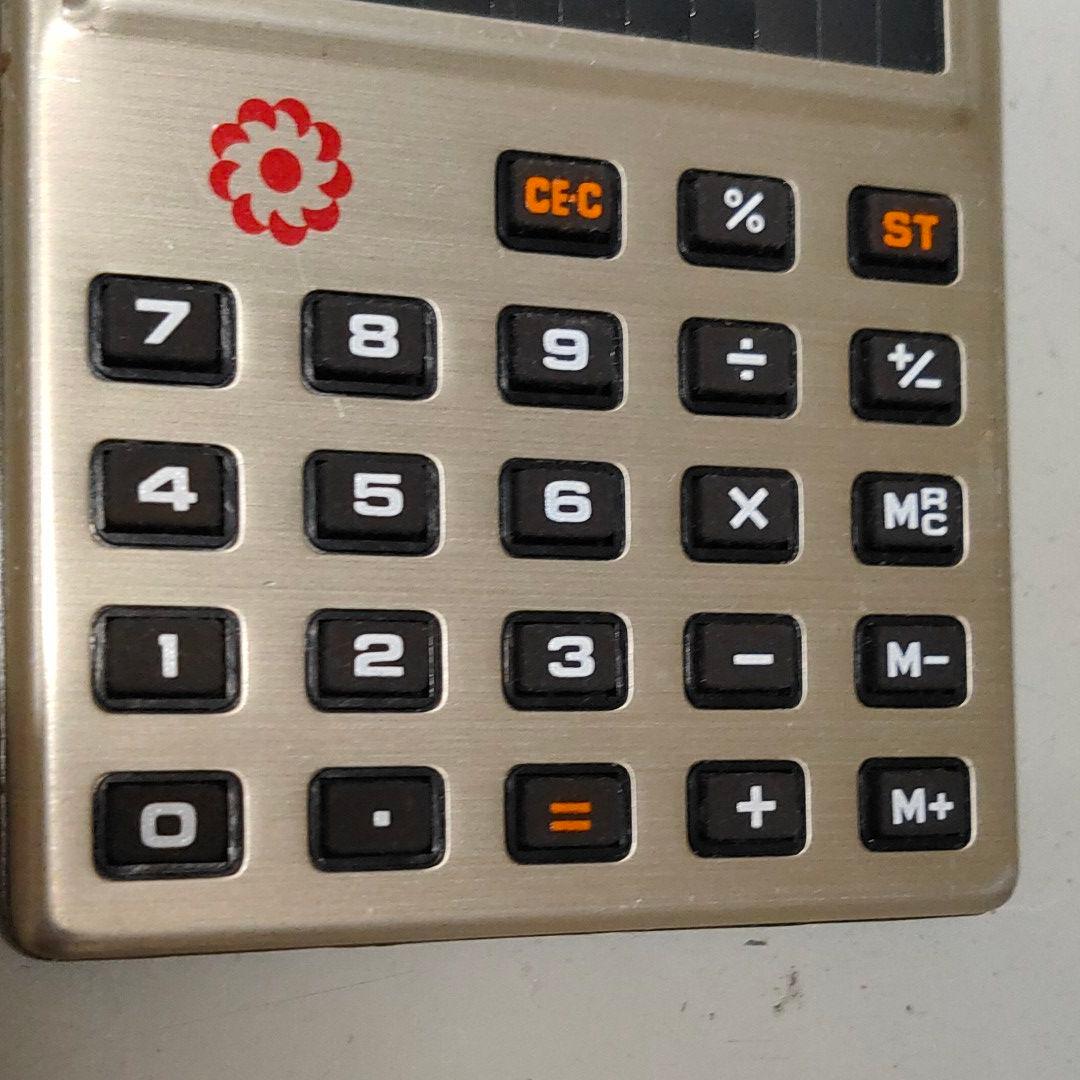 太陽電池式電卓　V-007　SOLAR POWER CALCULATOR