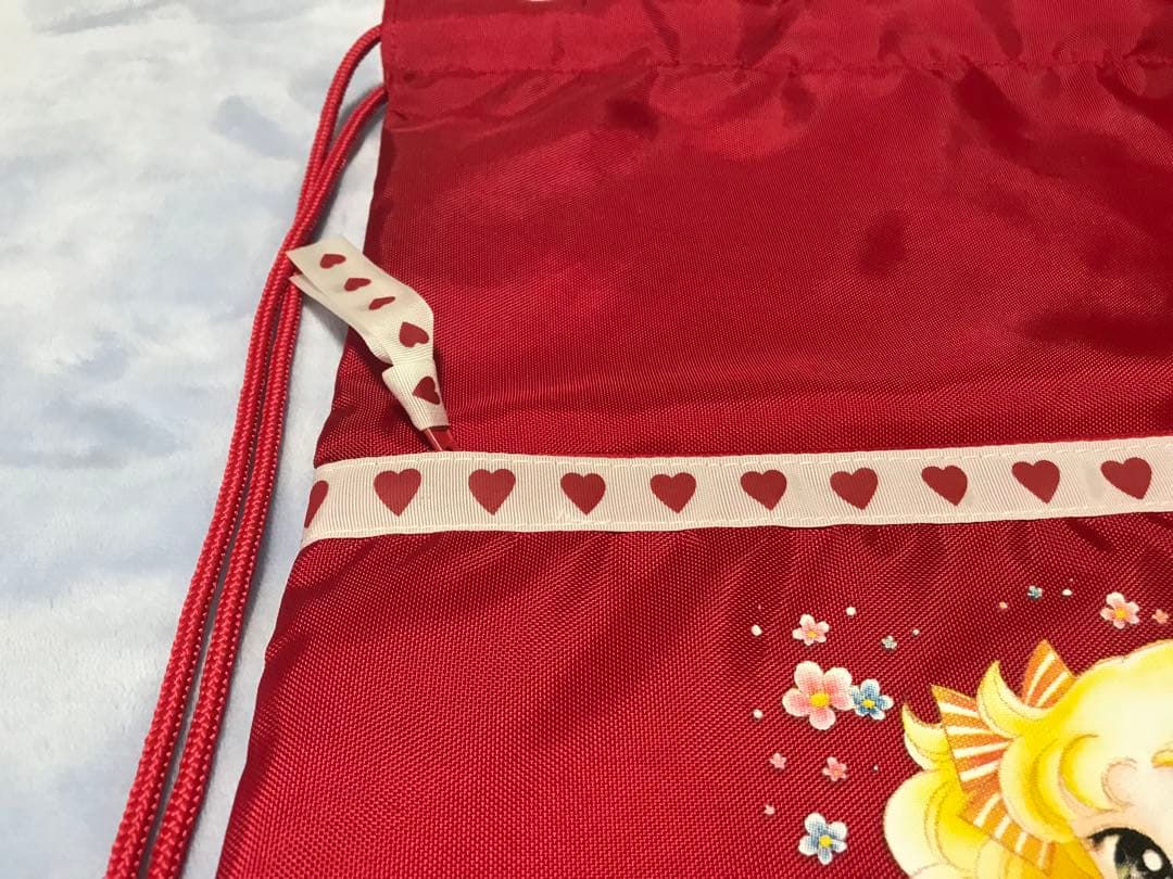 未使用 昭和レトロ キャンディキャンディ バッグ ナップサック トート レア 赤
