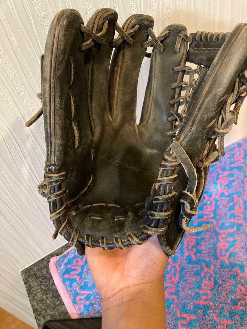 中学硬式野球　ゴリゴリの左利きグローブ3点セット