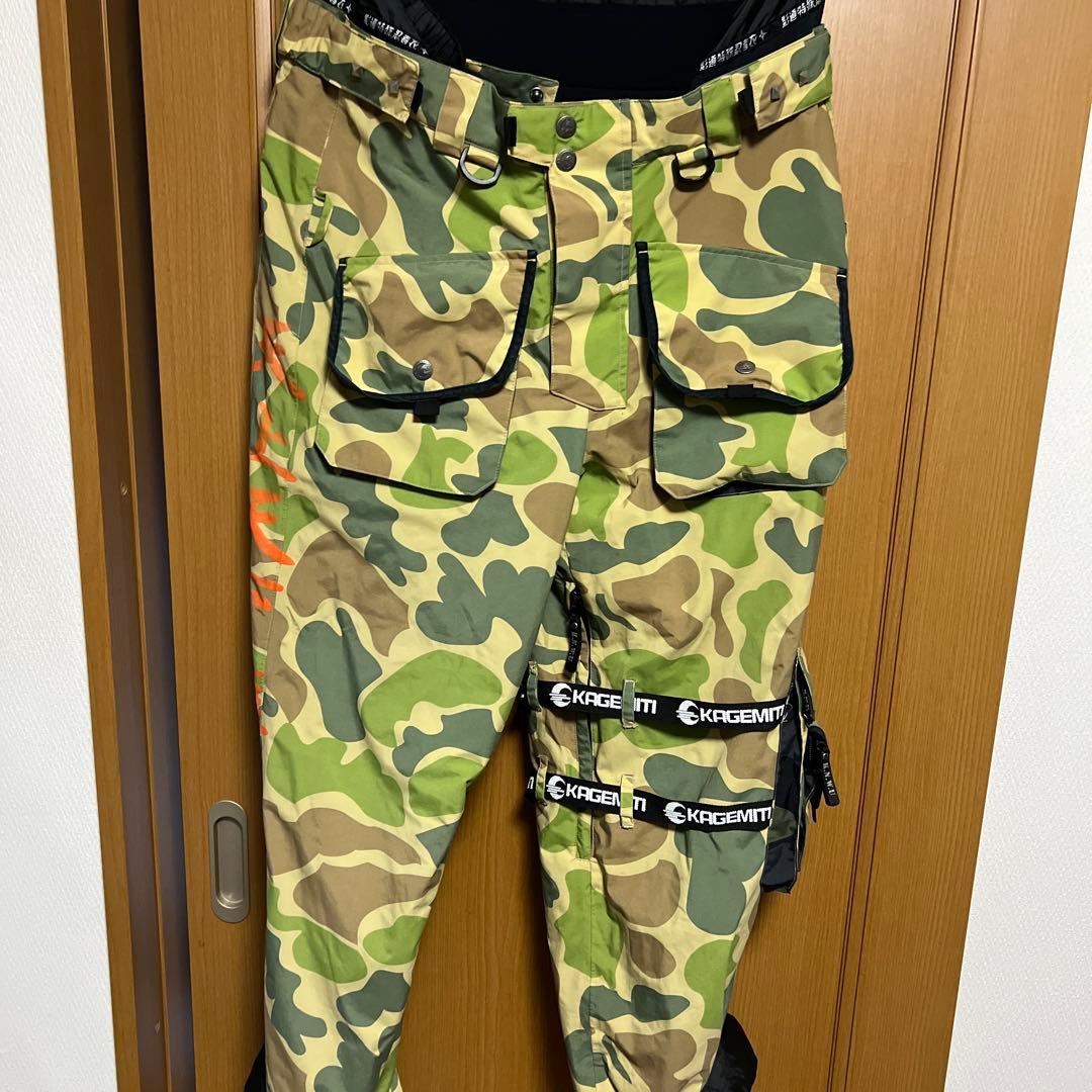 極道神風蹴　ヤクザカミカゼキック　影道　スノボウエア　セットアップ　上下　大　L