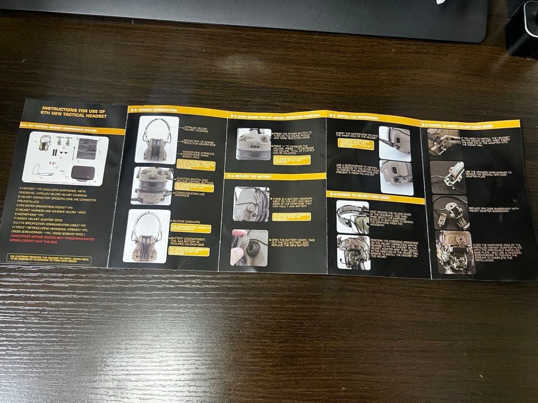 AMP ヘッドセット　レプリカ　ブラック