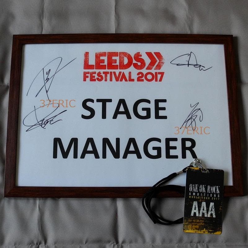 ONE OK ROCK ワンオクロック UK公演 AAAパス 直筆サイン