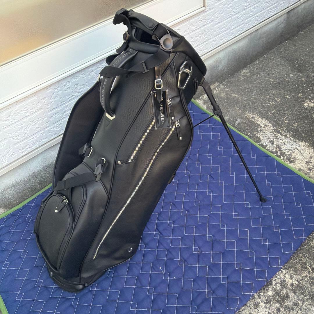 Vessel ゴルフバッグ ブラック スタンド付き
