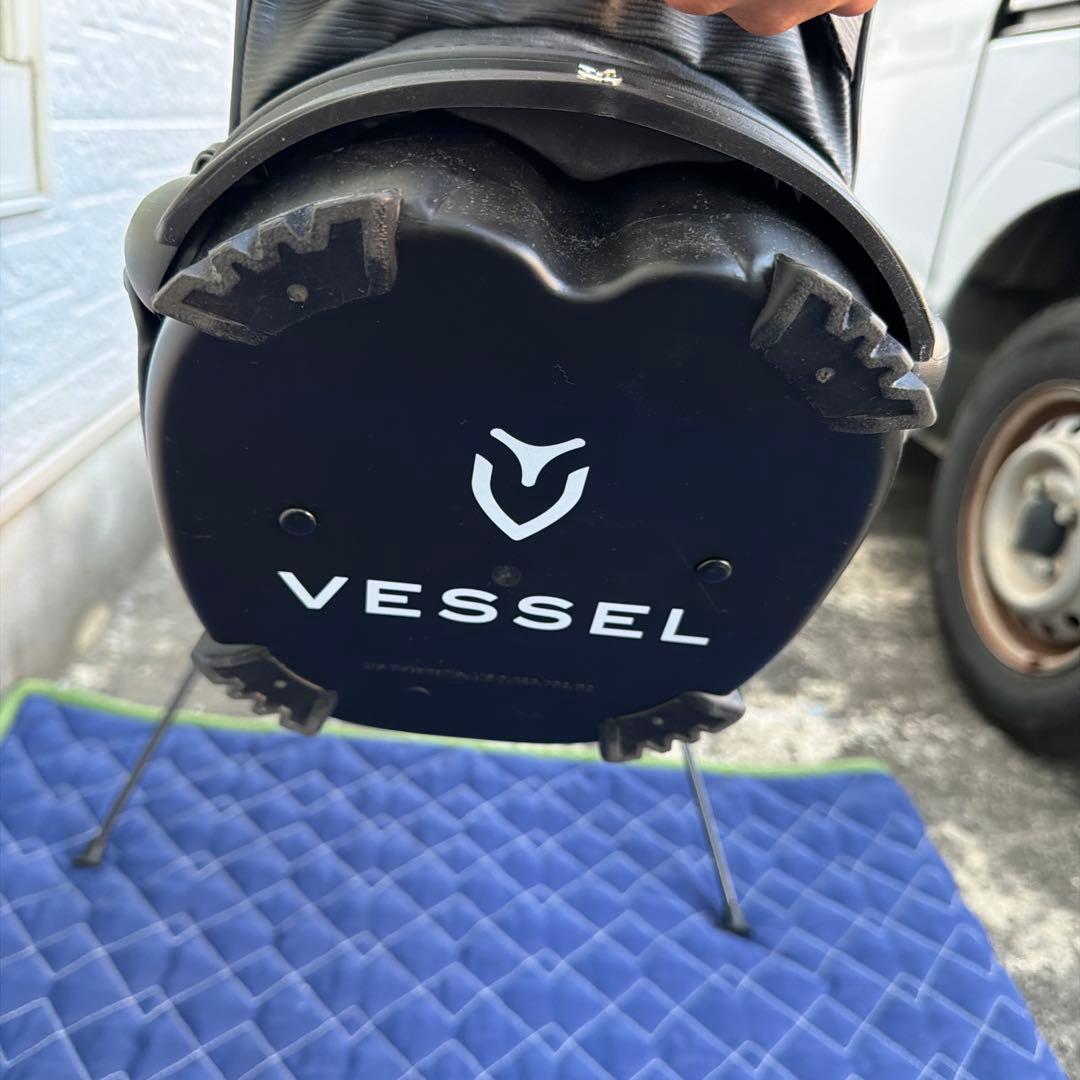 Vessel ゴルフバッグ ブラック スタンド付き