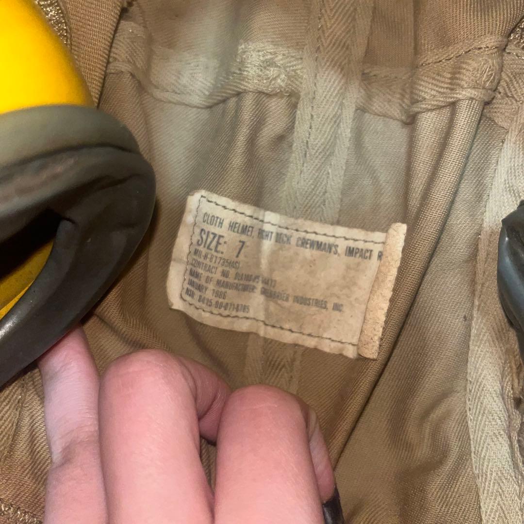 インパクトヘルメット サイズ7 イエロー/ブラウン ヘルメットバイク