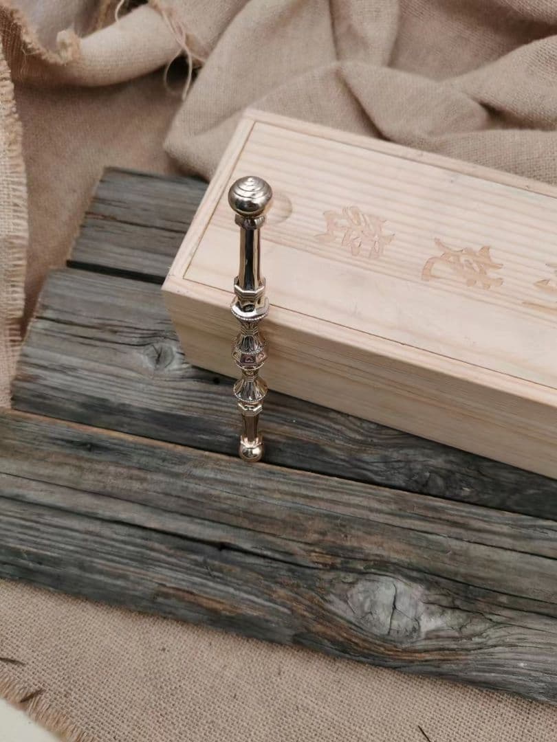 【修縁堂】密教法具 真言宗 金蓖 vajra 16.5cm 寺院用仏具