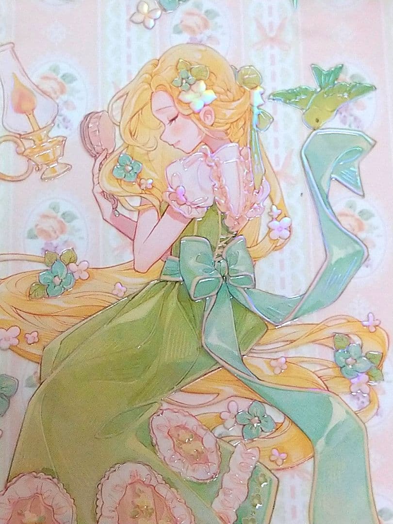 J766＃遇見童話(虹光)星島記切り売り海外人物マステ女の子