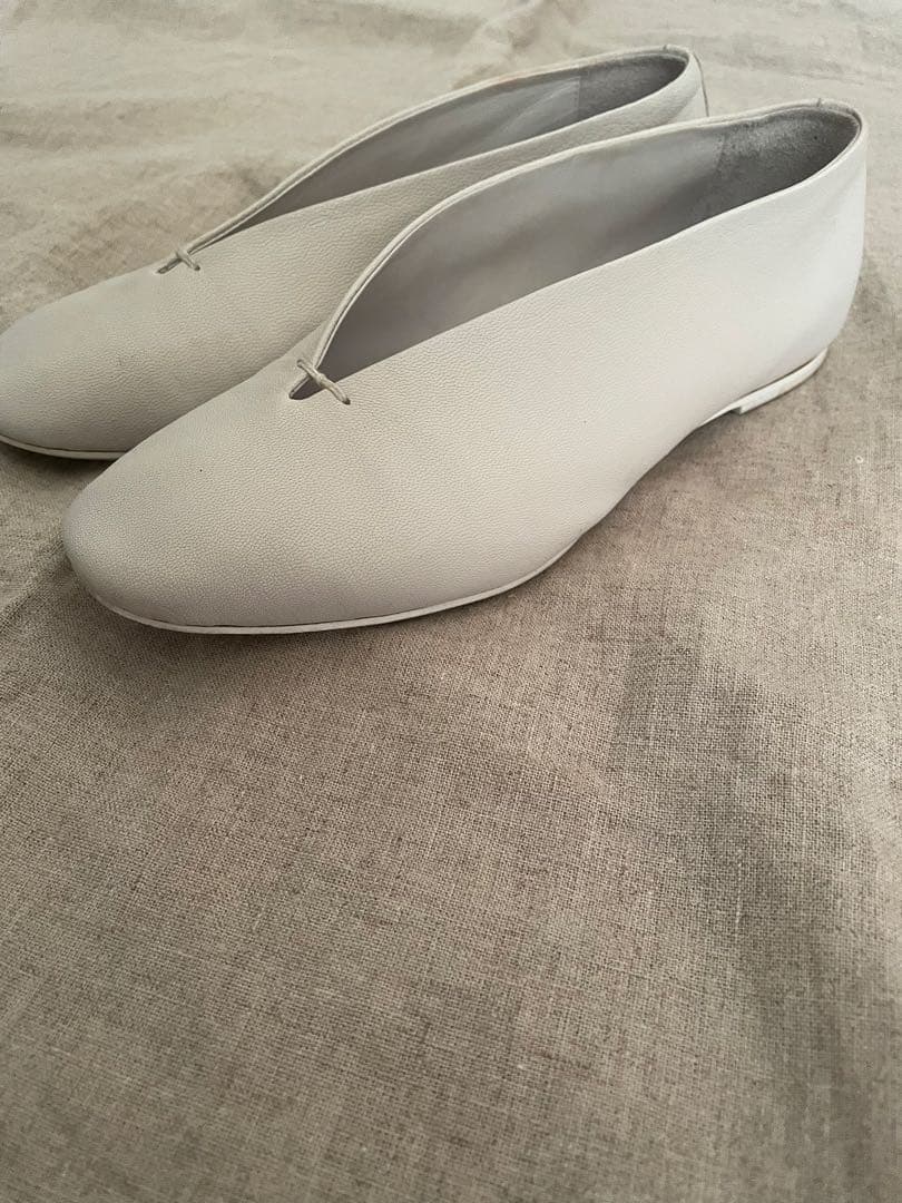 VIEILLE ヴィエイユ　Cinq サンク　白ホワイト靴　38 24センチ