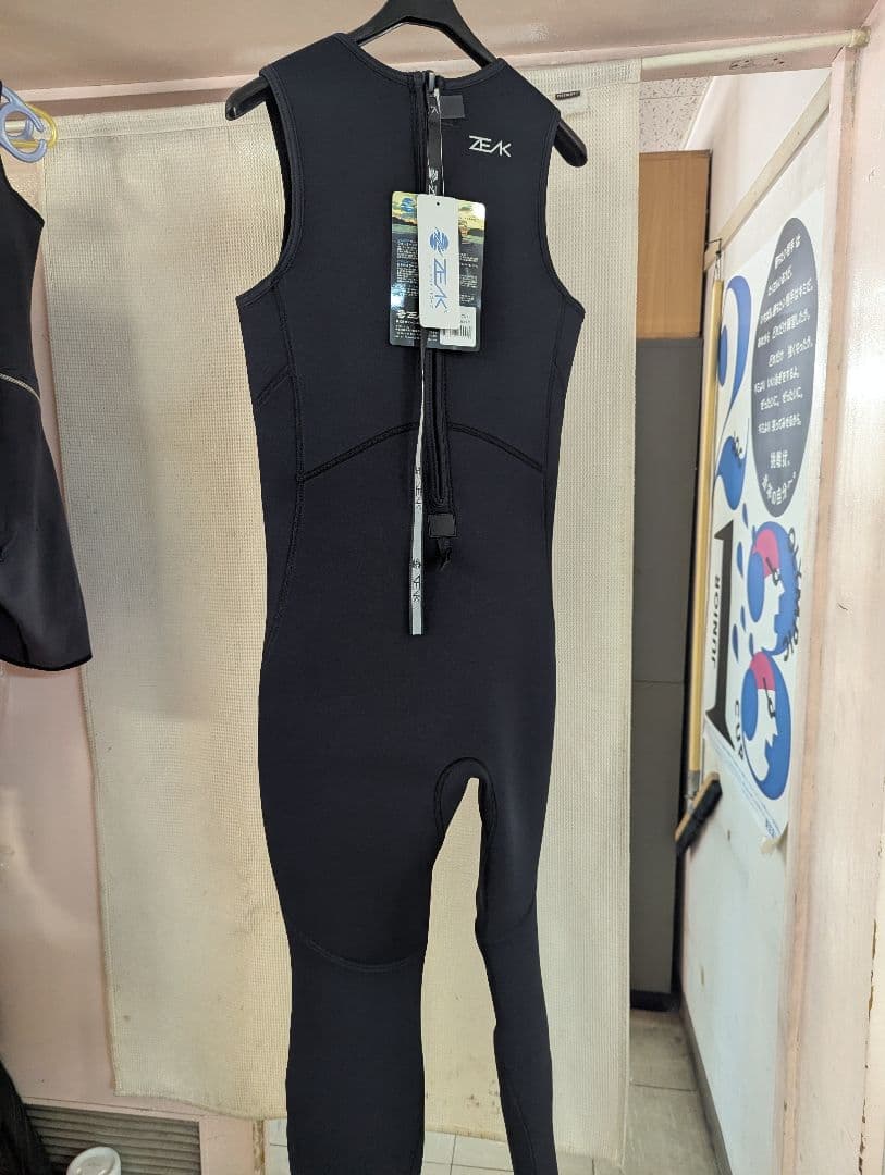 ZEAK ブラック ロングジョンウェットスーツ　LW