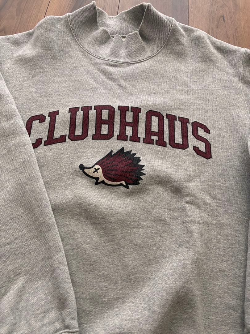 clubhaus モックネックスウェット　グレー　S