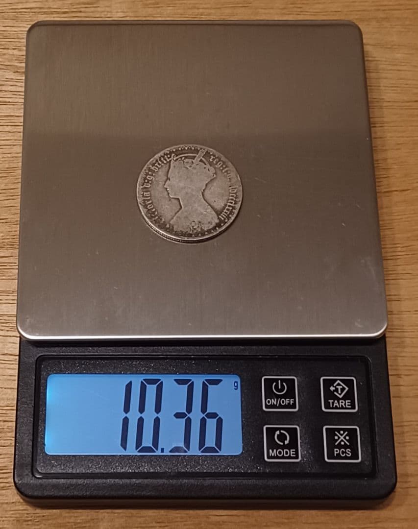 1873年(153年前) イギリス 1フローリン(ゴシックフローリン)銀貨