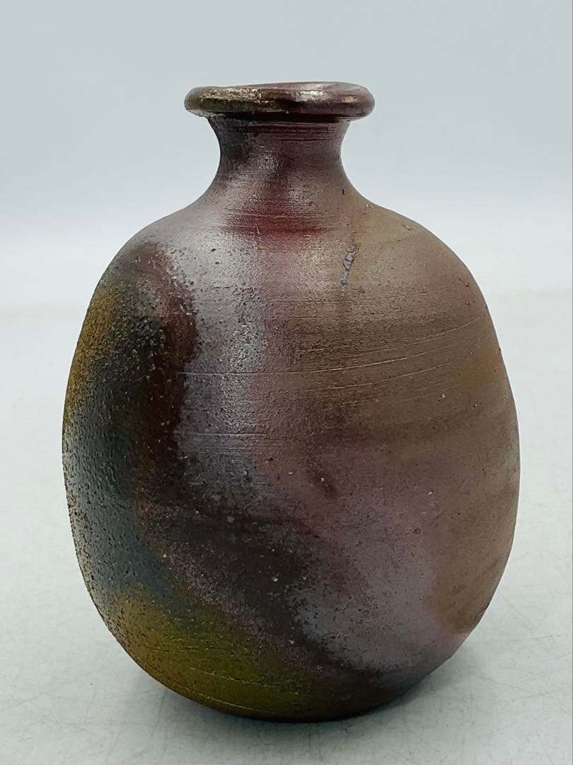 【６７】◉人間国宝・藤原雄先生　藤原啓先生の長男　備前焼徳利　共箱◉