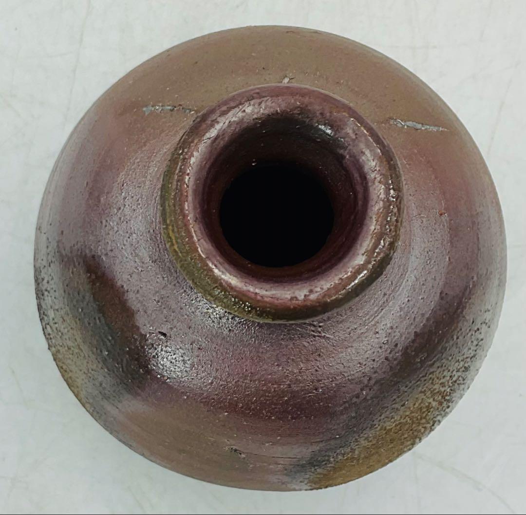 【６７】◉人間国宝・藤原雄先生　藤原啓先生の長男　備前焼徳利　共箱◉