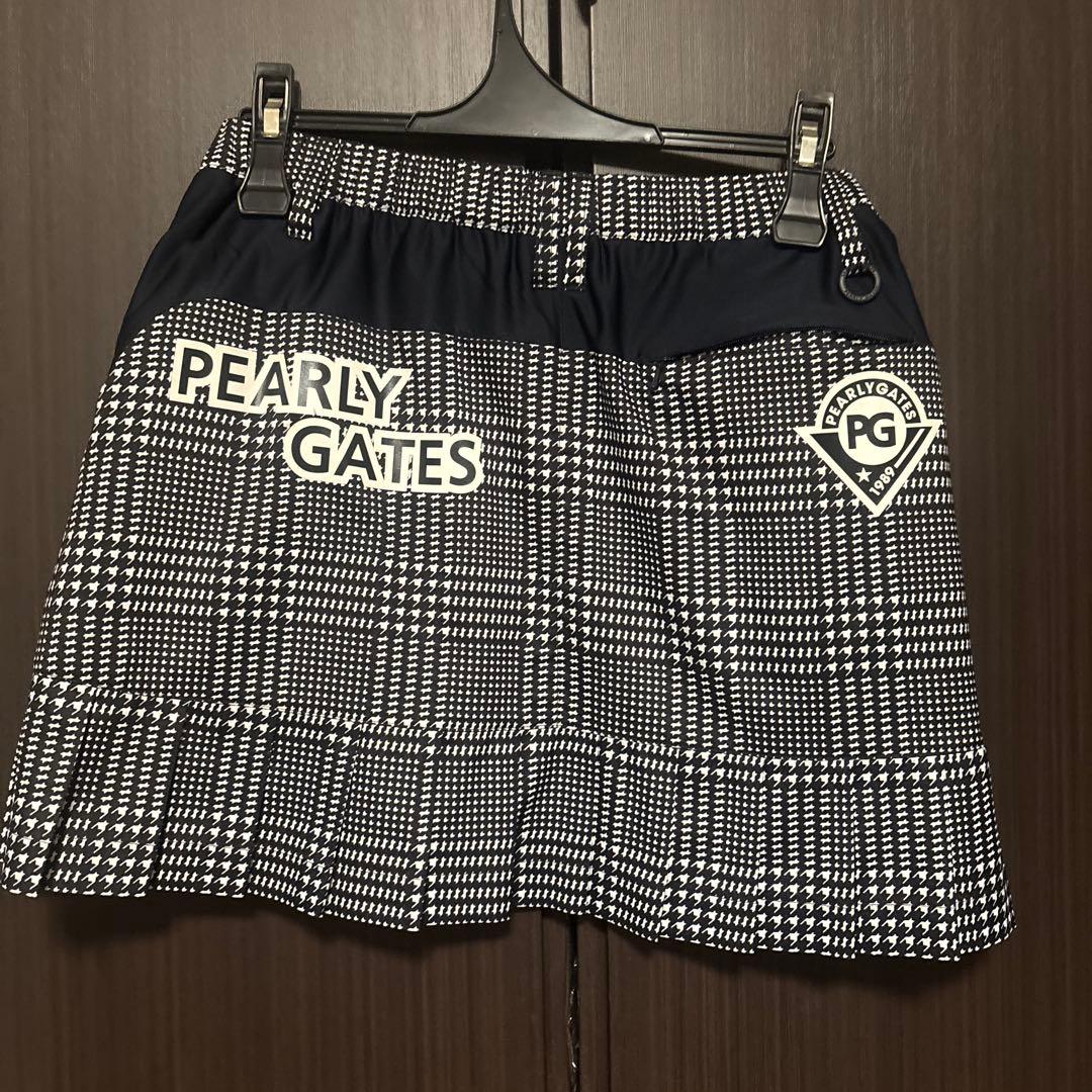 PG 黒と白のチェック柄スカート　サイズ０