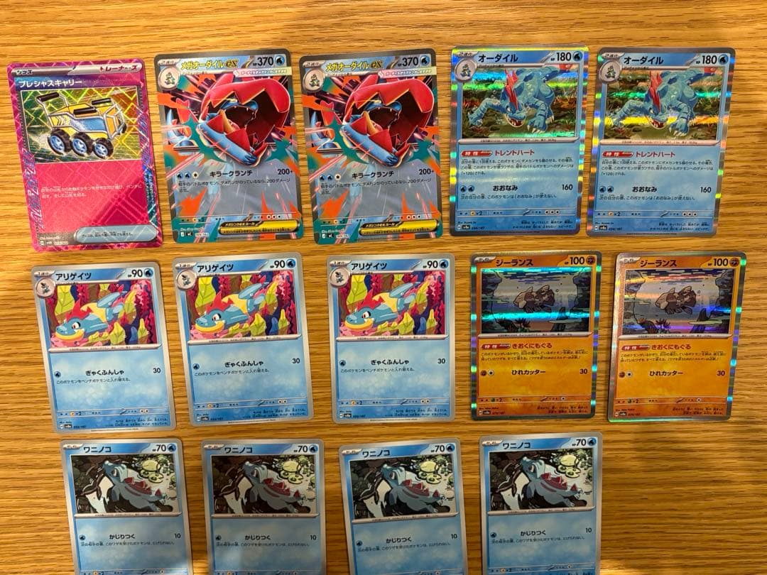 ポケモンカード　メガオーダイルex デッキパーツ