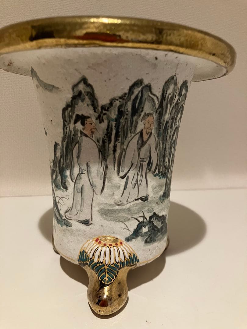 錦鉢・万年青鉢（龍山氏作）