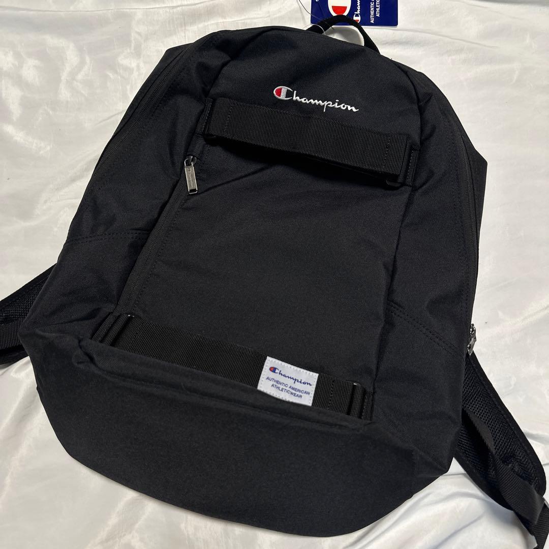 限定　チャンピオン/Champion スケボー リュック ナイロン ブラック