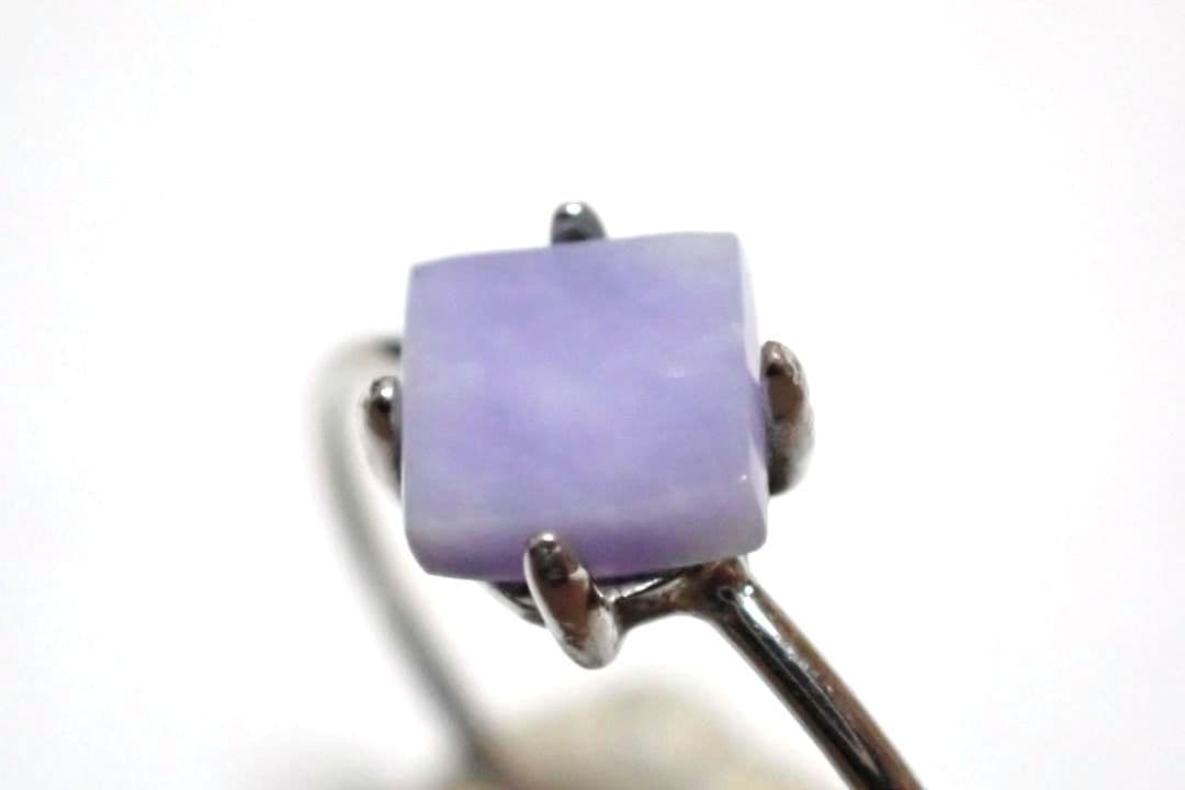 糸魚川翡翠　姫川　ラベンダー　リング　指輪　11号　送料無料