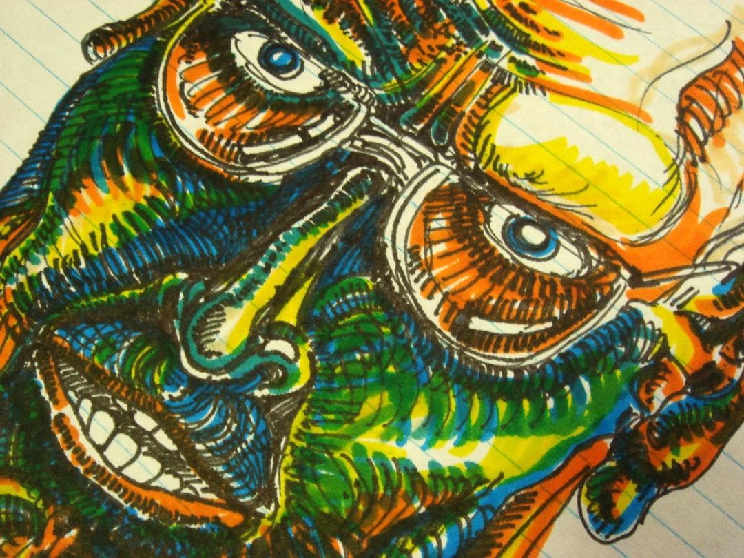 Daniel Johnston ドローイング 80's 初期作品 直筆オリジナル