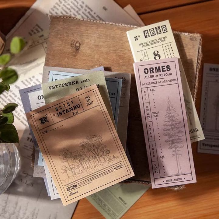 フォロワー様限定133★アンティーク調 フォレスト メモ 8種類セット