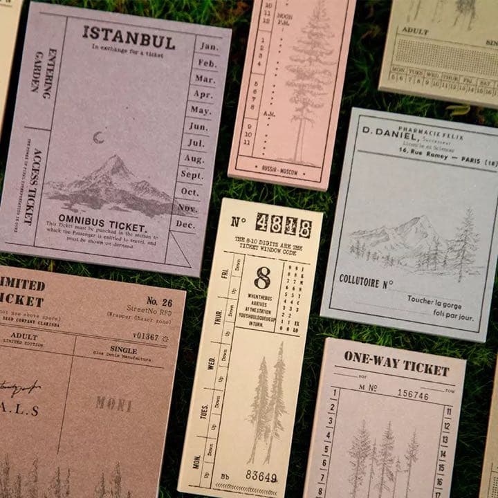 フォロワー様限定133★アンティーク調 フォレスト メモ 8種類セット