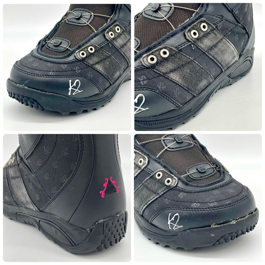 【クリーニング済】K2 MINK BOA 23cm スノーボードブーツ