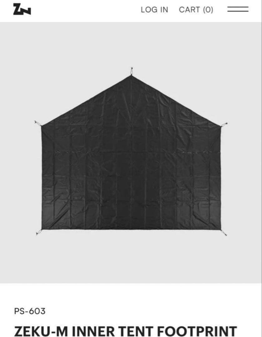 ゼクーM + 純正インナーテント+インナーマット+フットプリント+コズ各種セット