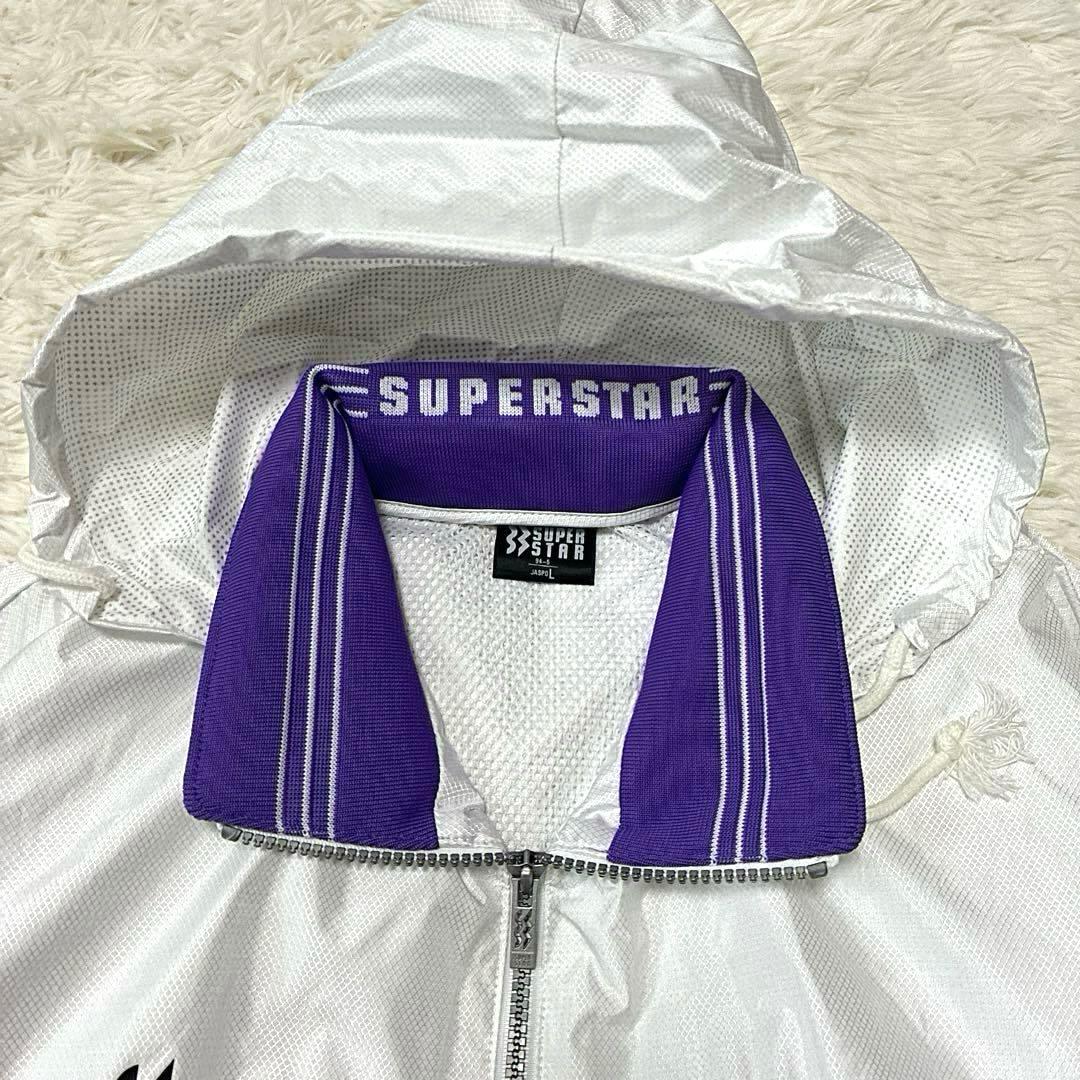 90s ミズノ スーパースター ウインドブレーカー　セットアップ 上下　白