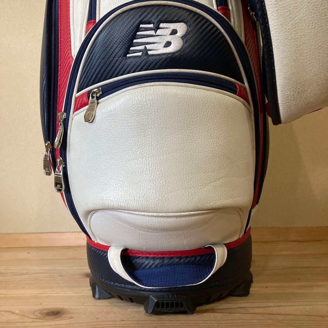 new balance キャディバッグ ホワイトネイビー　レッド　ニューバランス