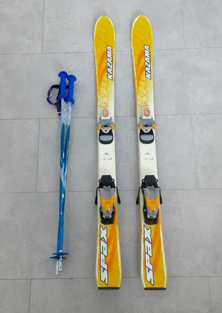 KAZAMAジュニア スキー4点セット110cm M201Jスキーブーツ20cm