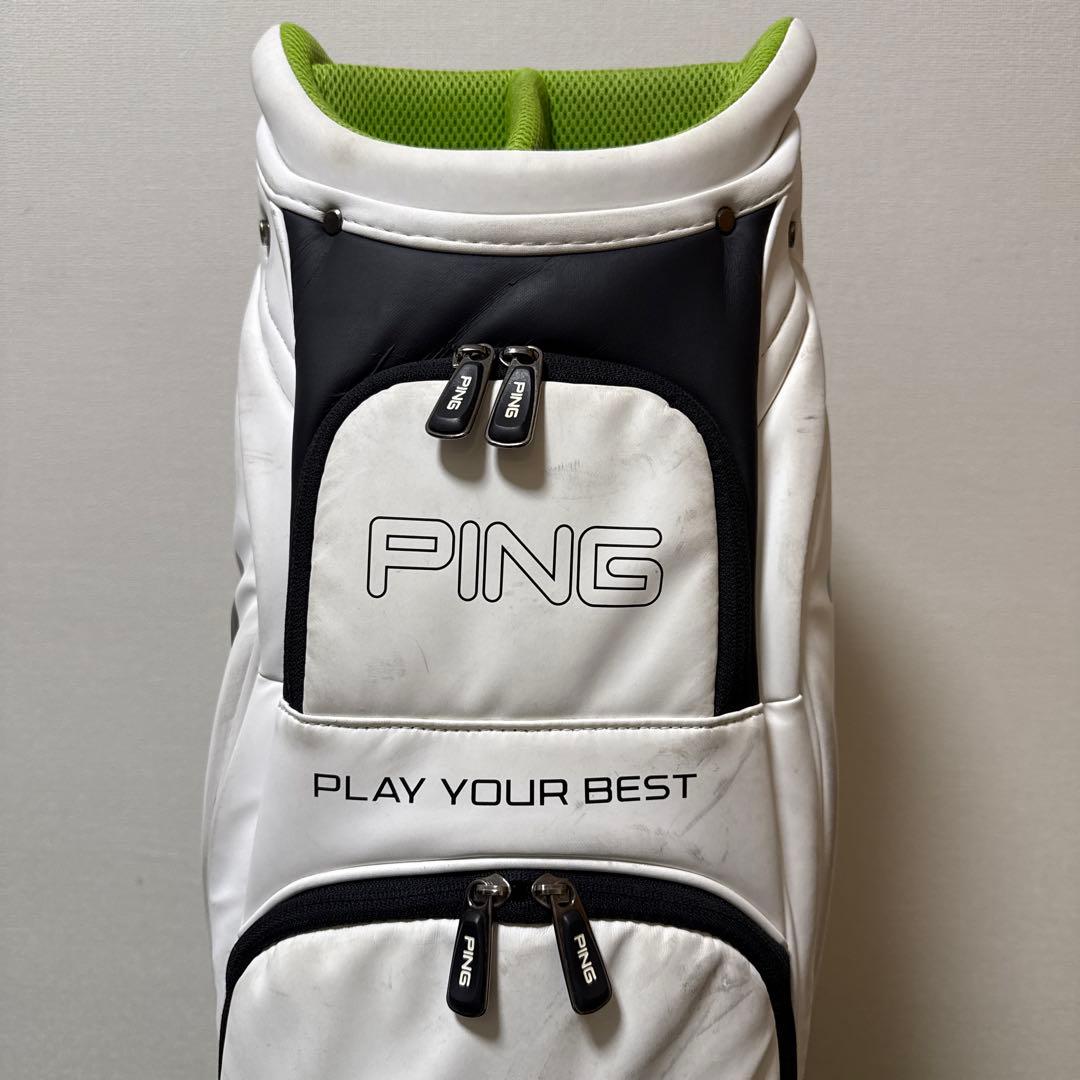PING ピン キャディバッグ ホワイト 9.5型 47インチ対応
