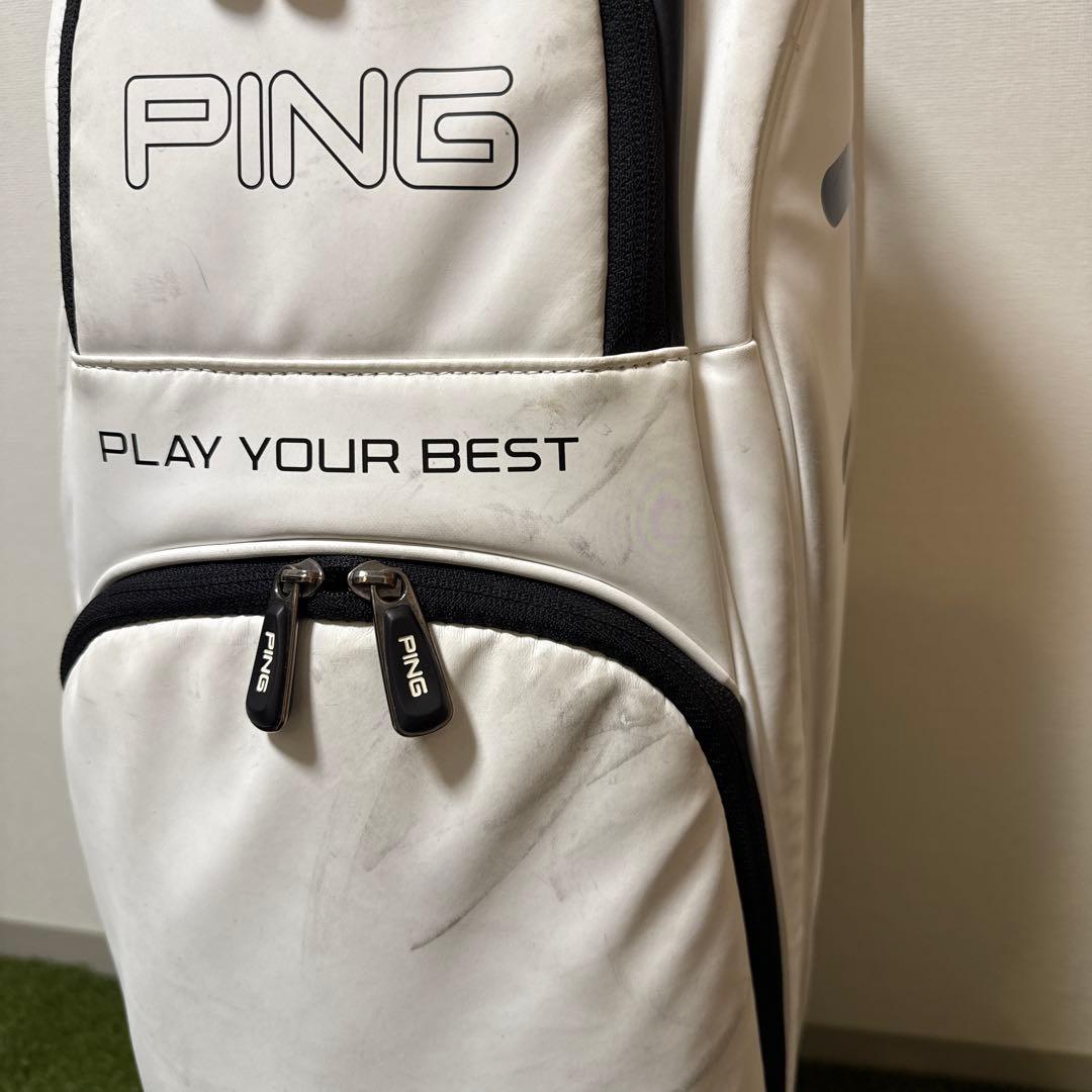 PING ピン キャディバッグ ホワイト 9.5型 47インチ対応
