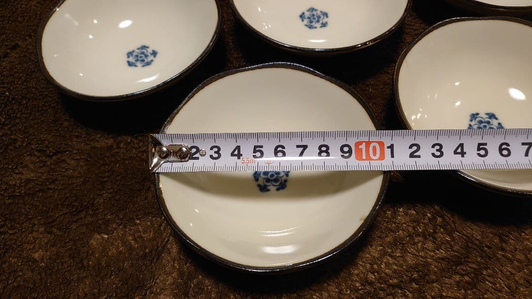 古伊万里　伊万里　染付　豆鉢　江戸期　蔵出し　５客