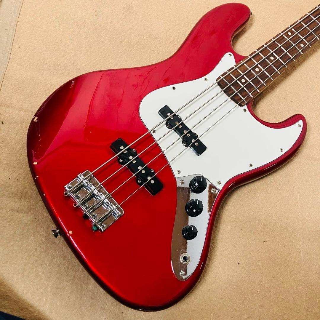 【希少】Squier by Fender J BASS エレキベース レッド