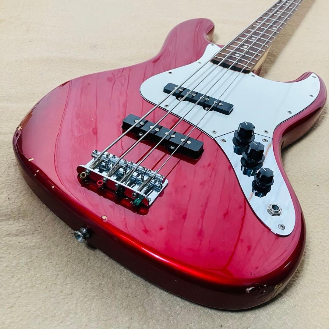 【希少】Squier by Fender J BASS エレキベース レッド