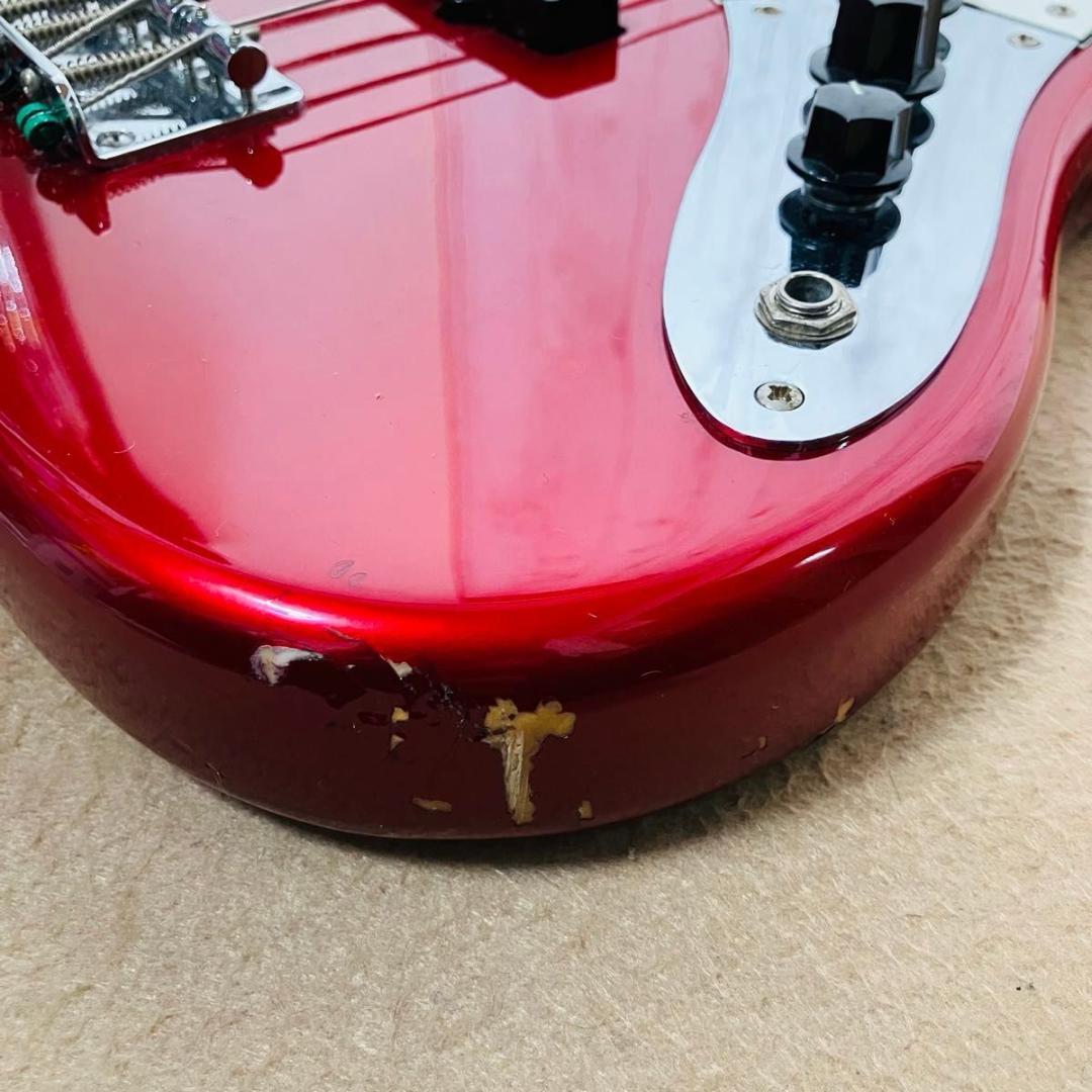 【希少】Squier by Fender J BASS エレキベース レッド