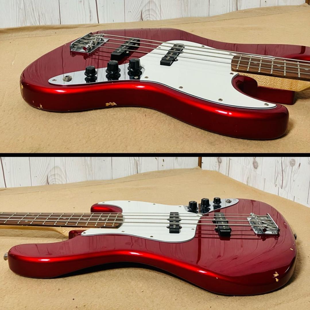 【希少】Squier by Fender J BASS エレキベース レッド