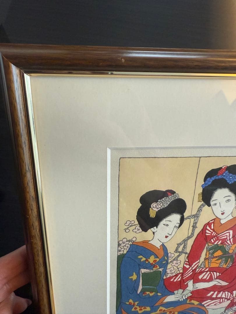 竹久夢二　筆木版画　『カルタ』 出版元　港屋