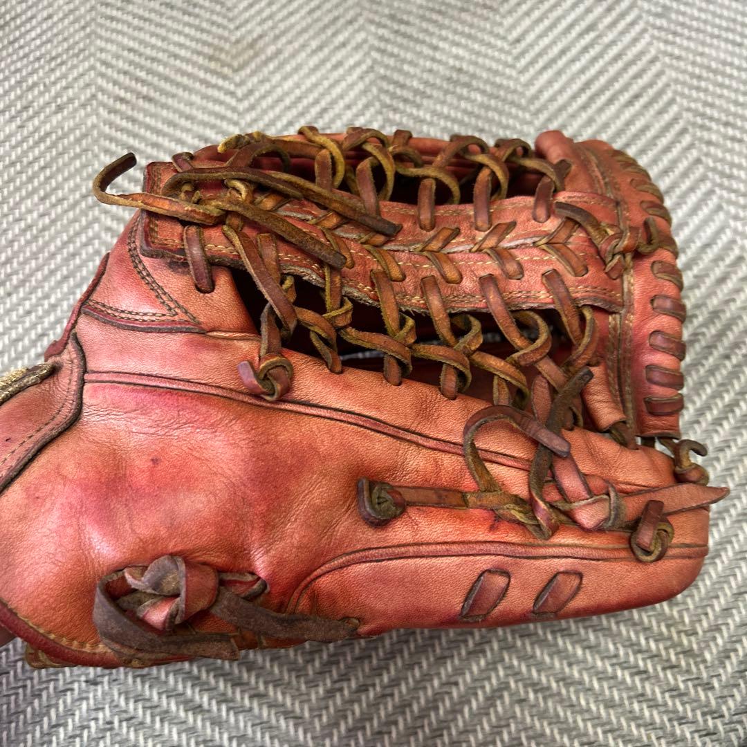 Wilson 赤 硬式グローブ 使用感あり