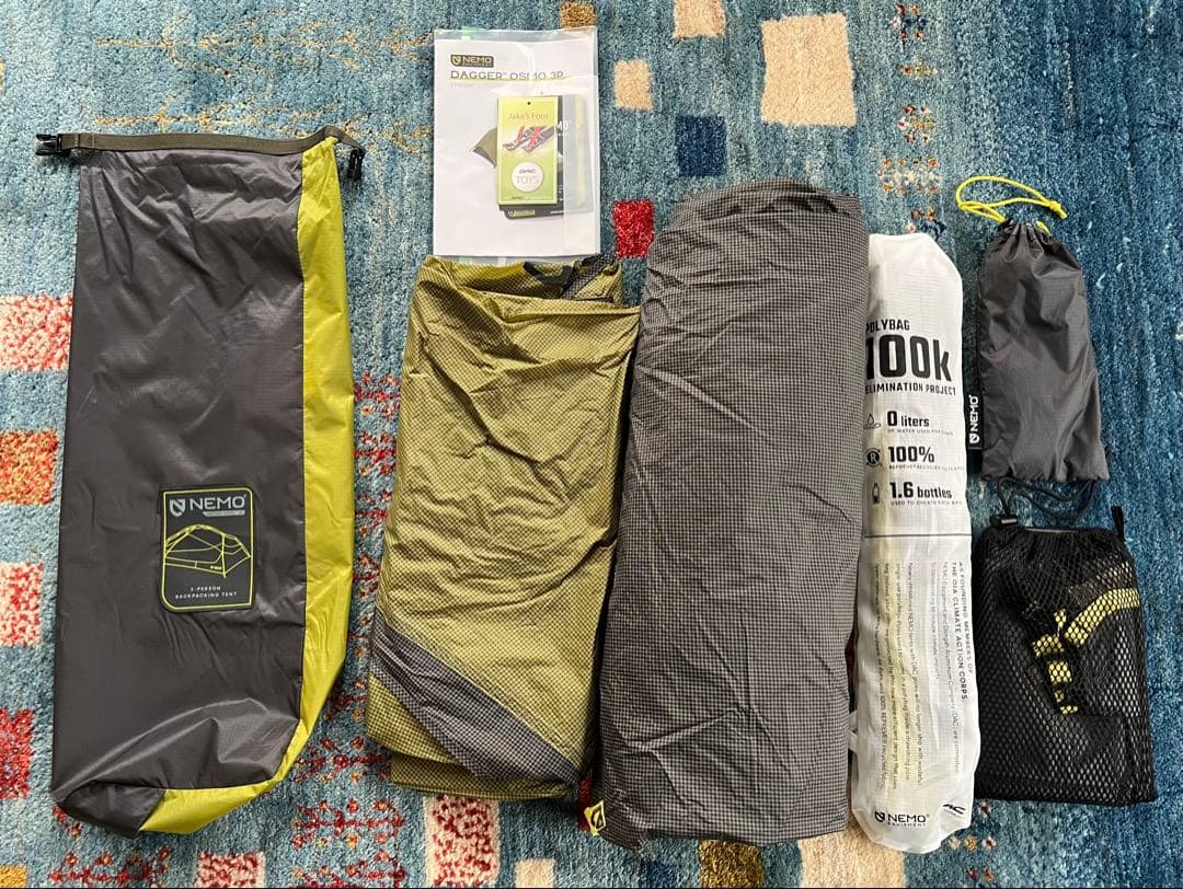 ニーモ NEMO ダガー オズモ 3P 純正フットプリント付