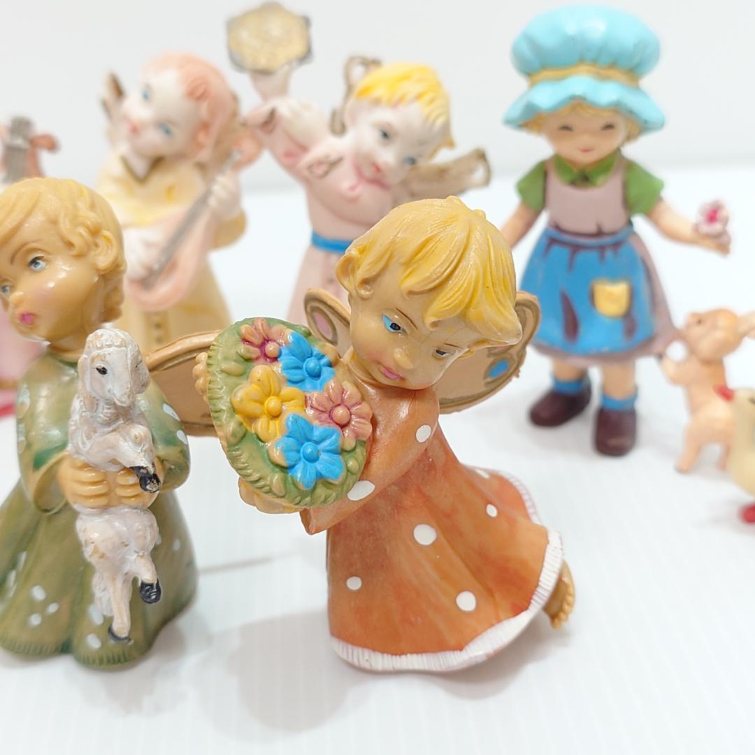 アンティーク調 エンジェル 天使 他 13体 イタリア製 クリスマス 音楽隊