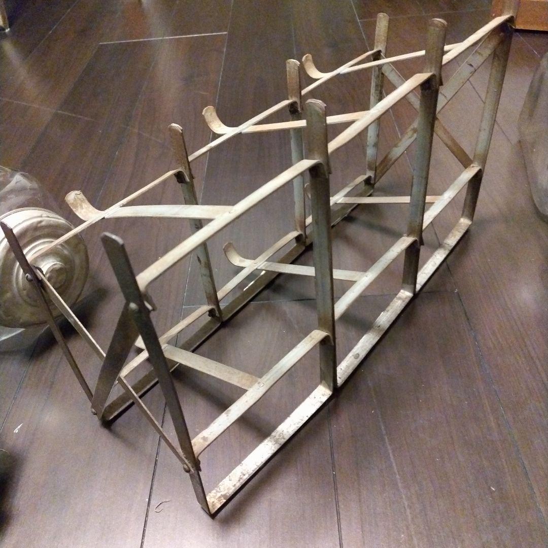 アンティークガラス瓶 駄菓子屋さん６連陳列ケース