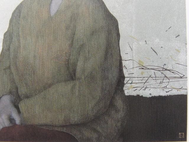 中堀慎治、【思春期】、希少な額装用画集より、新品額装付