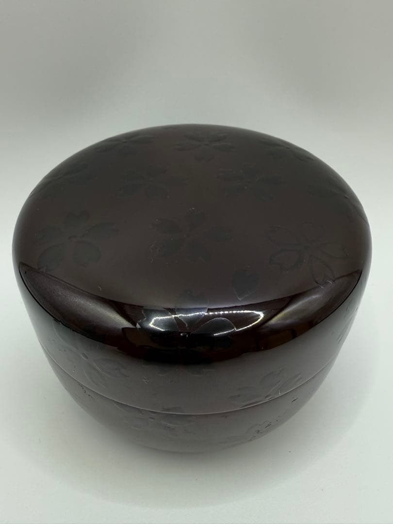 お茶道具輪島漆塗り棗 木箱付き