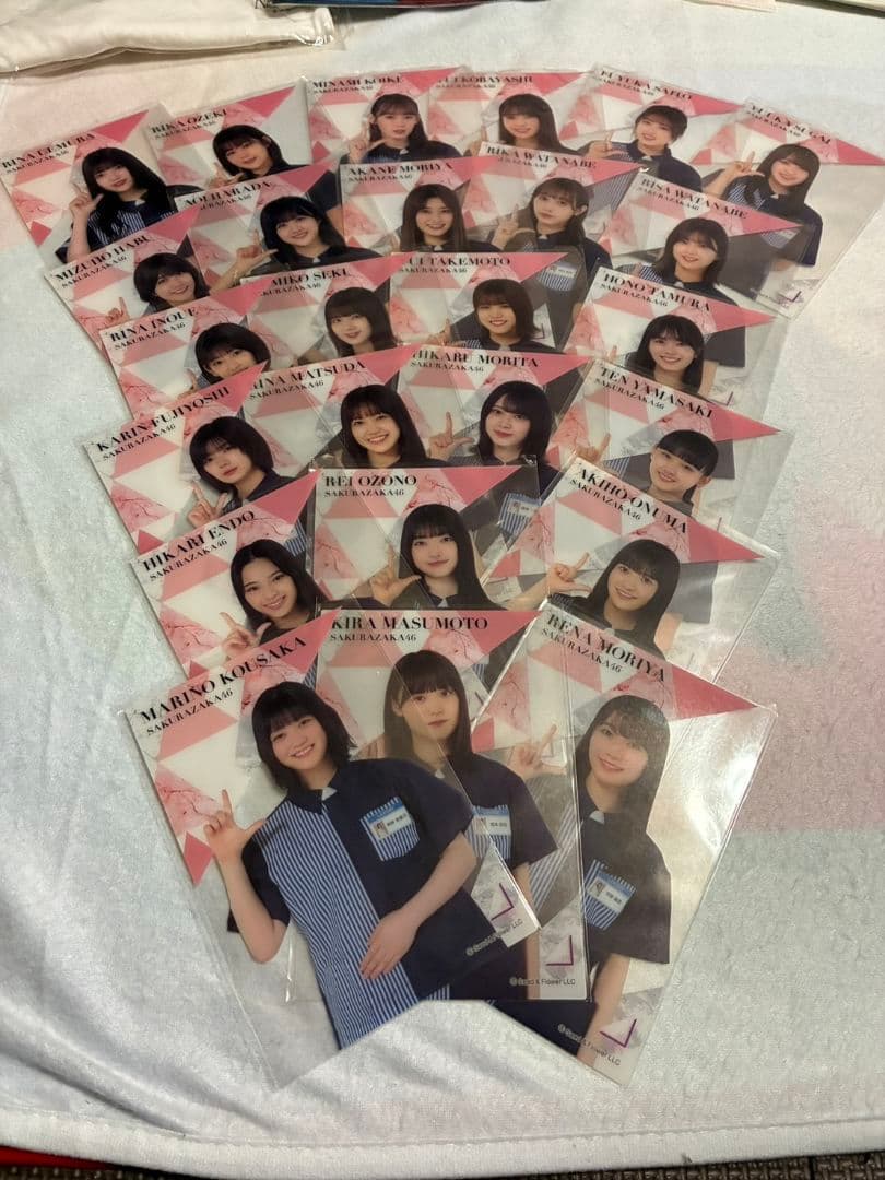 武元唯衣 秘蔵生写真 直筆サイン入り(当選通知付き) &櫻坂46グッズセット