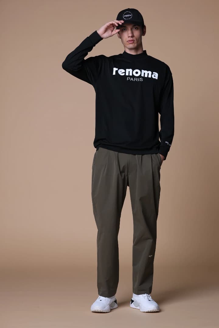 メンズウェア RENOMA GOLF BASIC LOGO MOCKNECK LS M